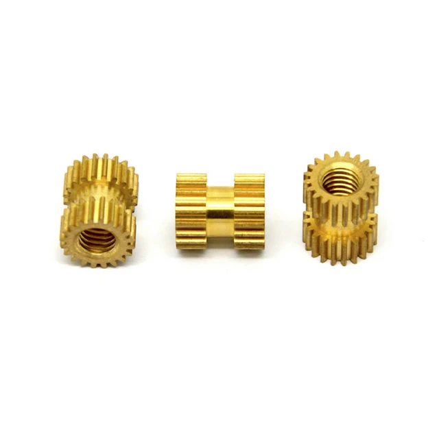 Insert OD Female Thread Embedding Brass Knurled Nut 9