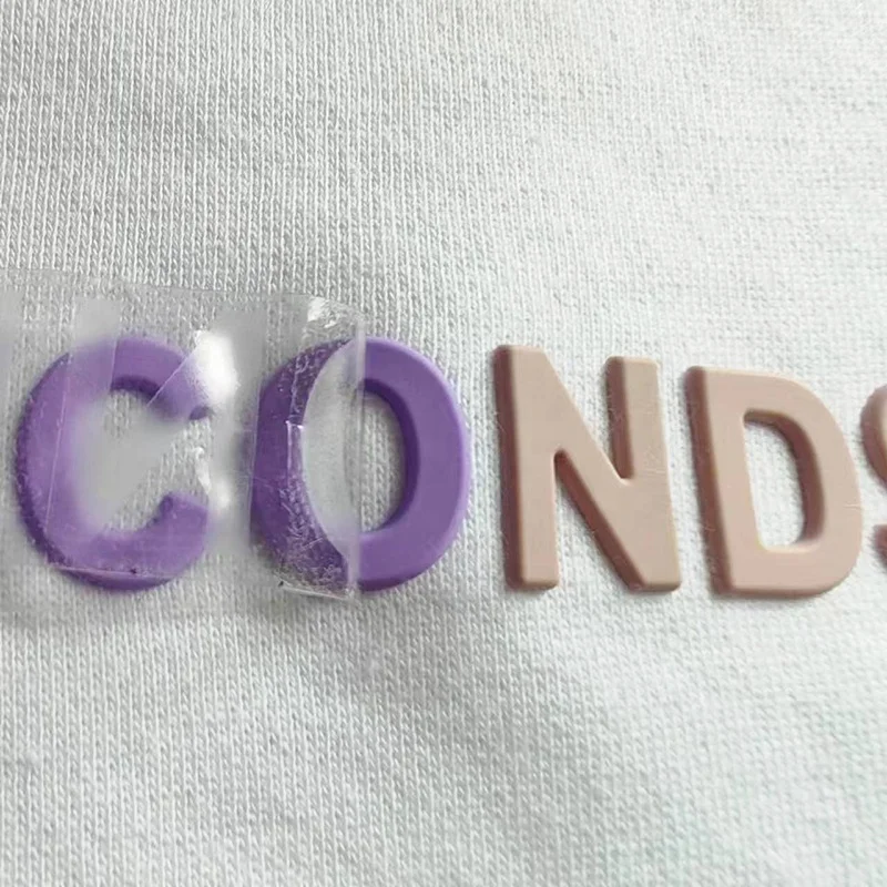 Genuine Silicone Sticker With 3m Glue Labels 3d Mold Label Flat Rubber Heat Transfer For Shirt New Fashion Tpu Care For Clothing