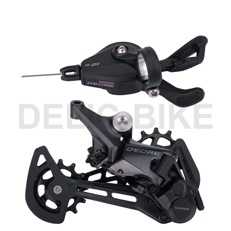 SHIMANO DEORE M6100 12-скоростной групповой переключатель SL-M6100 заднего переключателя, RD-M6100-SGS 1x12 Скоростей, оригинальные запчасти