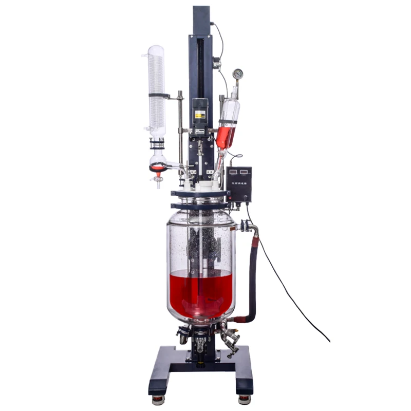 CustomizableDouble Layer Explosion proof TST SJS212 20L With Collecting Bottle High Vacuum Environment Jacketed Glass Reactor