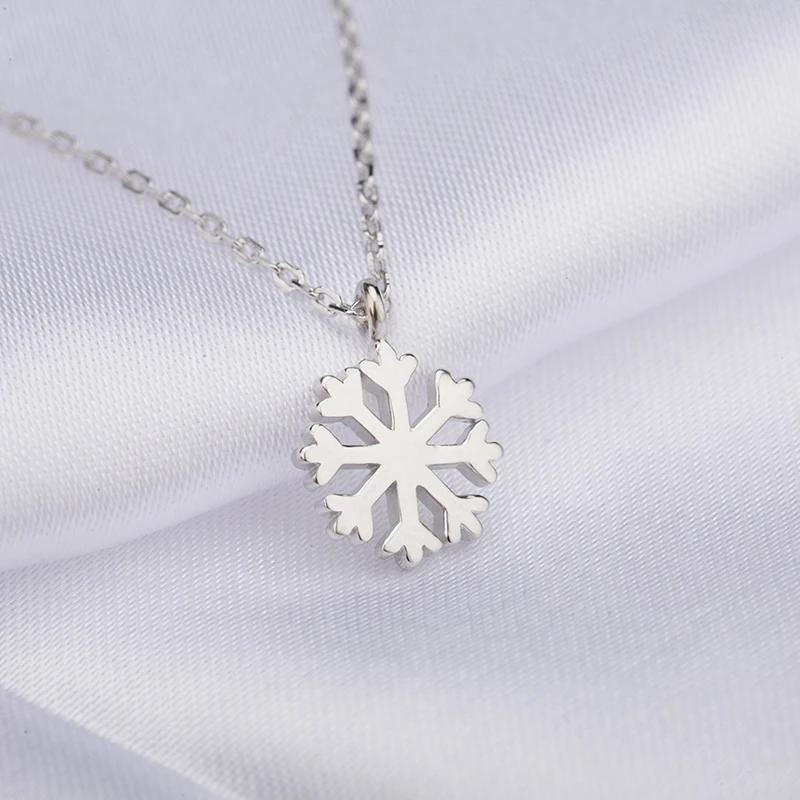 New Designs Christmas Day snowflake chain necklace jewelry
