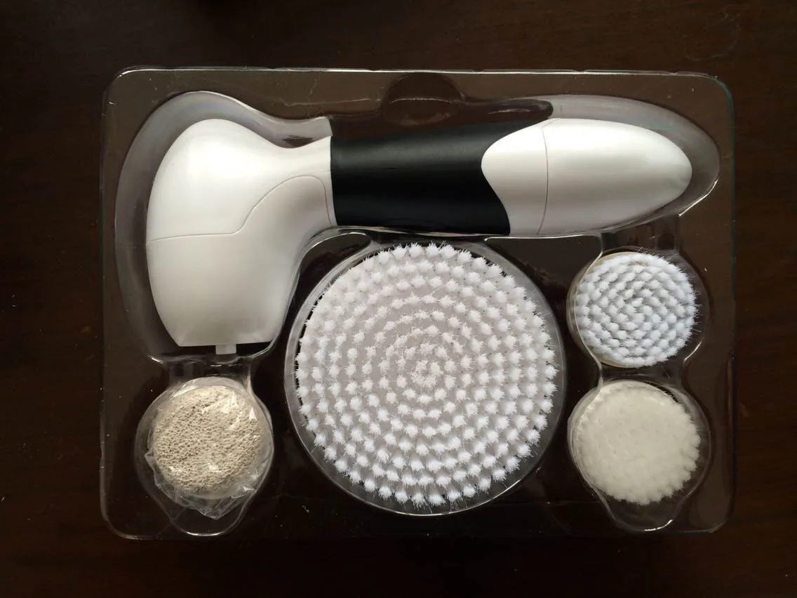 Silicone Face Wash Brush Deep Clean Pore Electric Face Cleanser and Massager Waterproof Sonic Silicone Facial Cleansing Brush