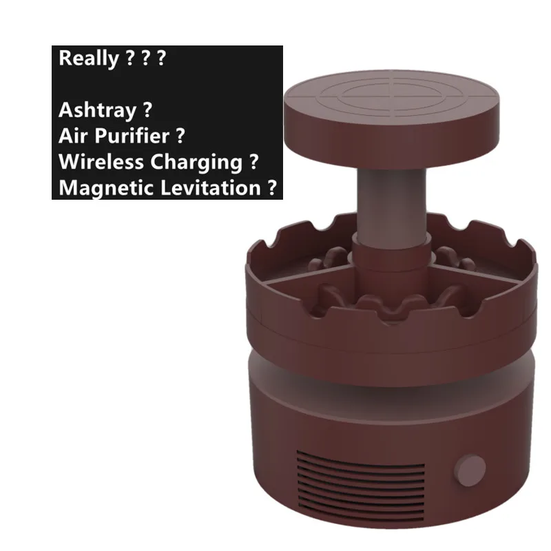 Прямая поставка, магнитная левитационная кукла с дисплеем, Бездымная, декомпрессионная, беспроводная, с супер зарядкой, очиститель воздуха, индивидуальная пепельница для сигар