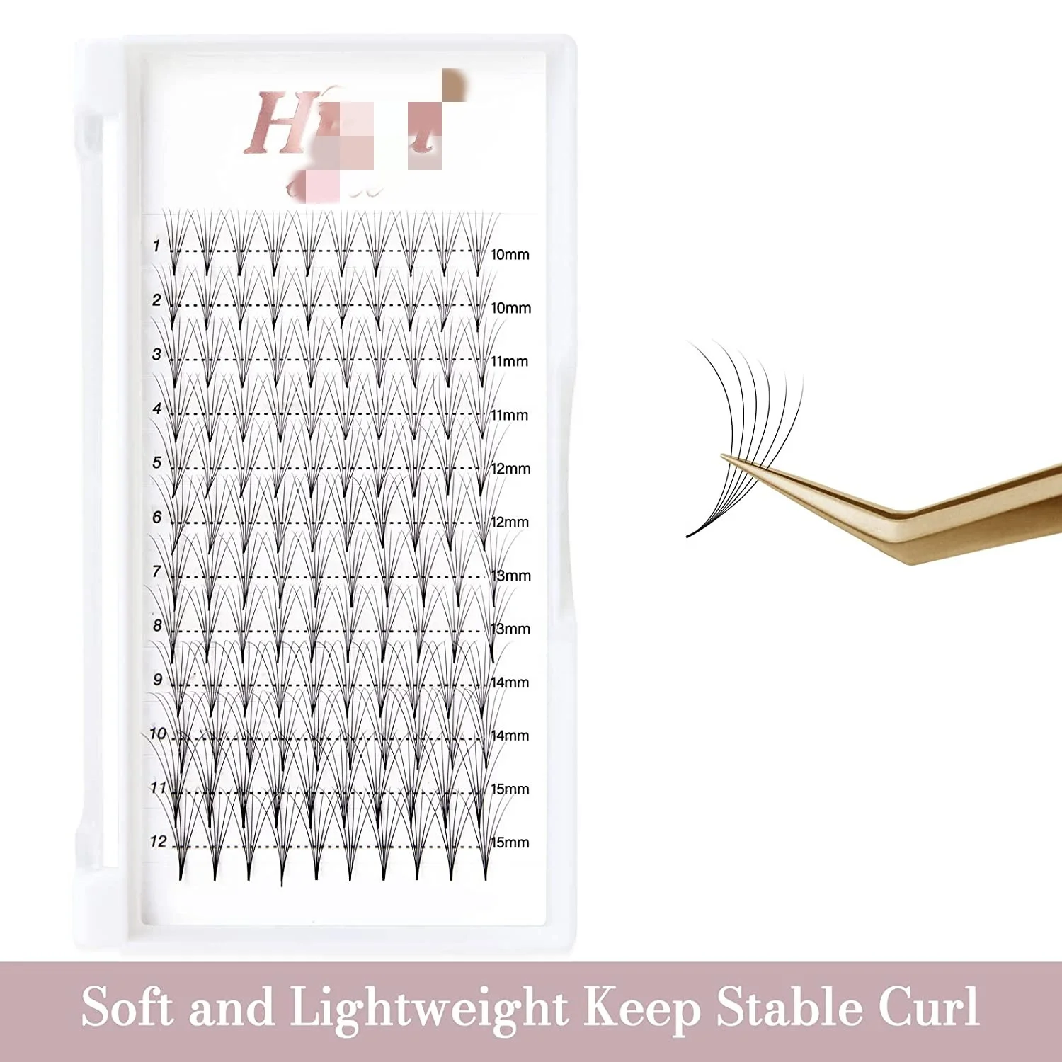 Premade Fan Lashes Russia eyelash 0.07 0.10 long steam lashes with logo