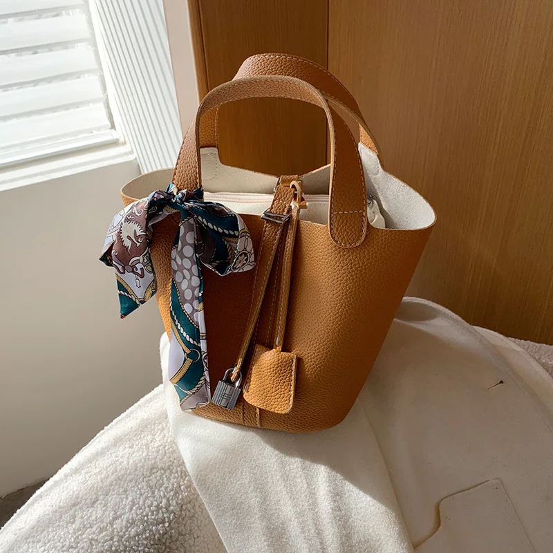 Elegance women crossbody handbags fashion bucket design lady shopping bags for girls