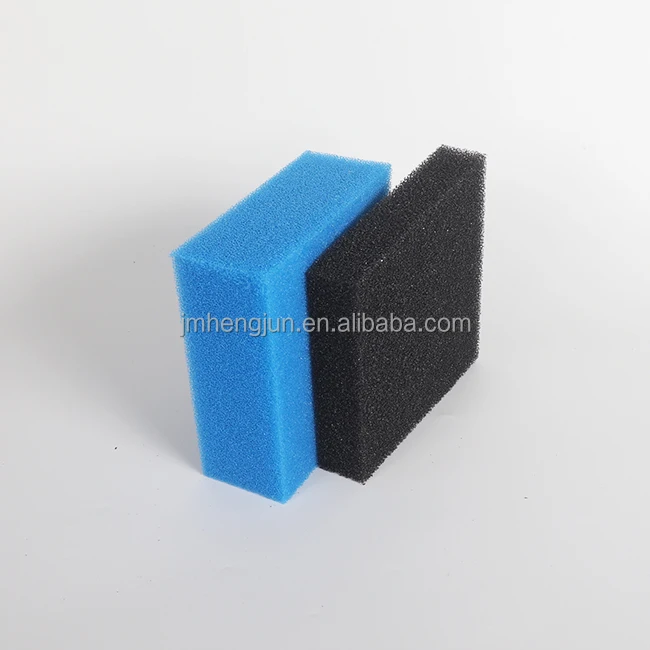 Customized PPI 10-60 Aquarium Black and Blue filter Foam for  water pump filtration