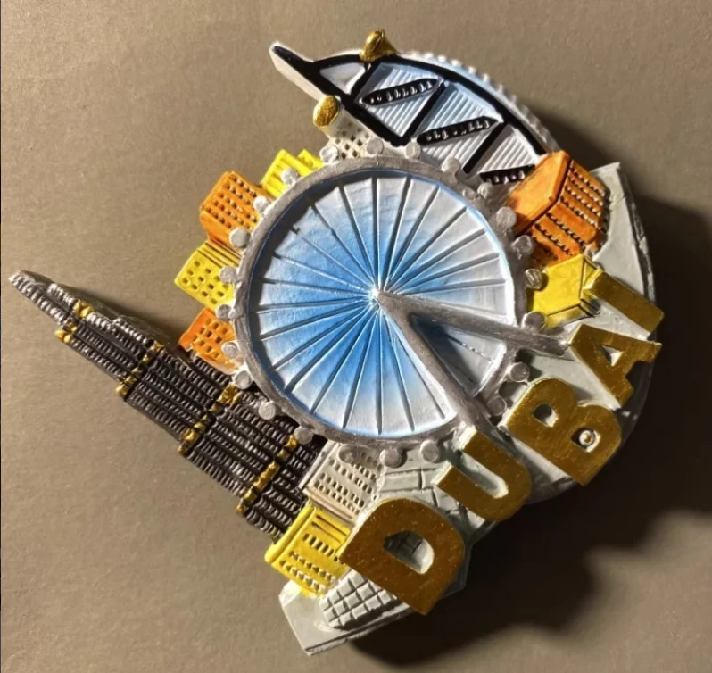 Handmade DuBai Saudi Arabia Tourism Travel Souvenir 3D Resin Fridge Magnet