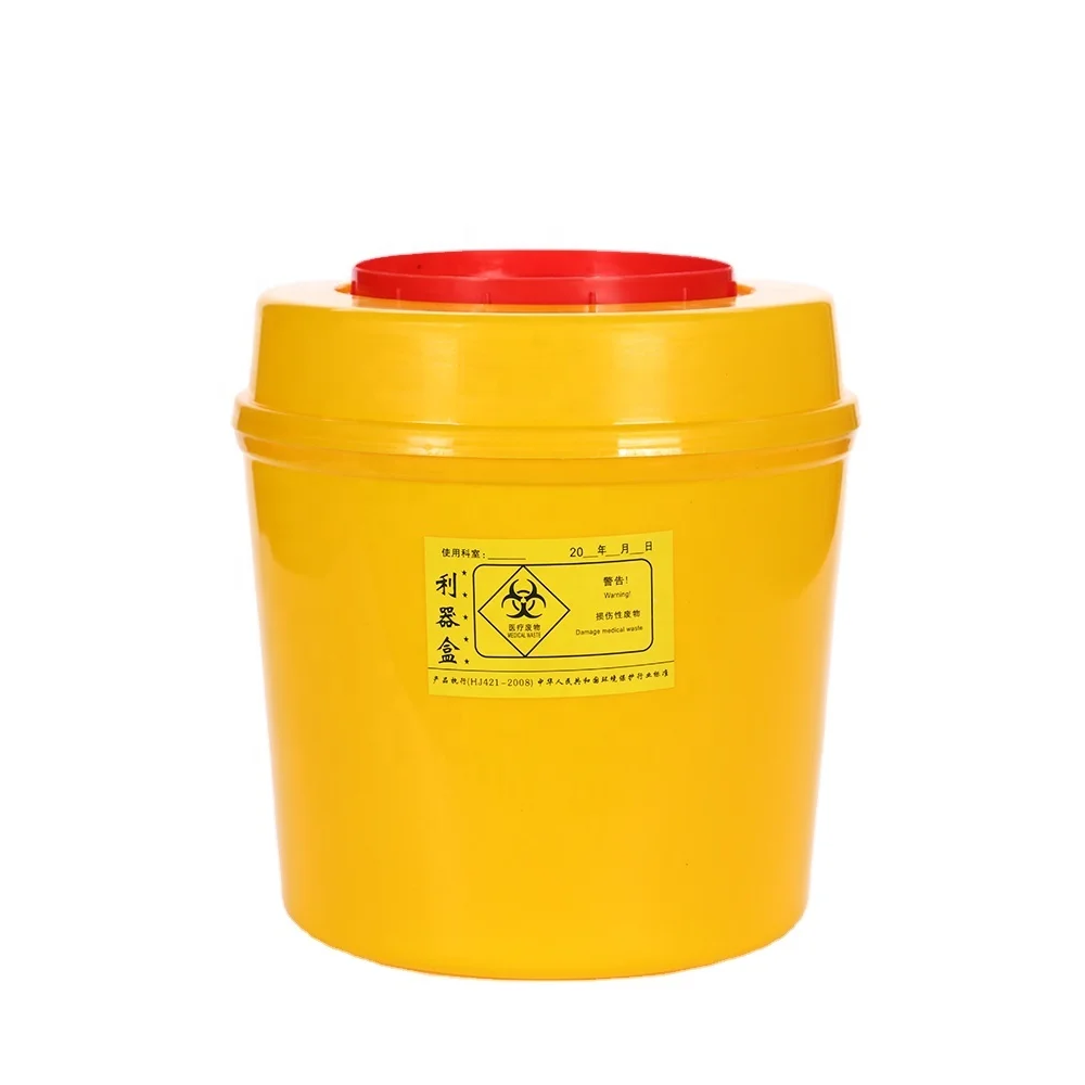 6L Sharp Disposable Container Medical Waste Safety Box of Syringe Needle Box