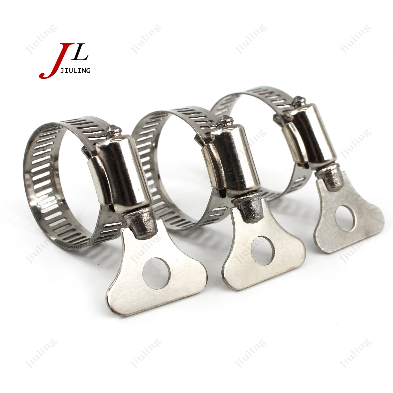 304 Stainless Steel 6-63mm American Key-type Worm Drive Hose Clip Pipe Clamp for Water Plumbing Automotive Mechanical