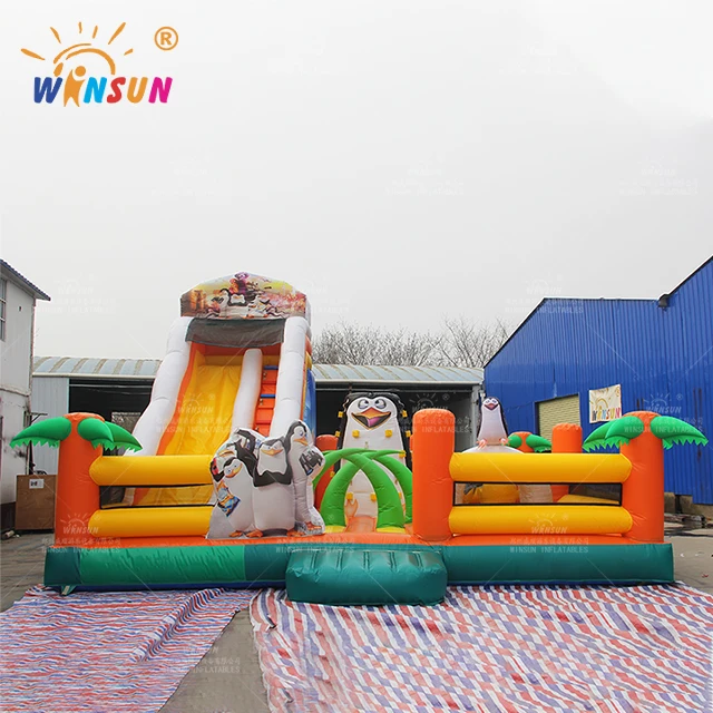 TOP rated inflatable combo animal fun world jump bounce gam,custom marble combo sport slides,factory trampoline sale