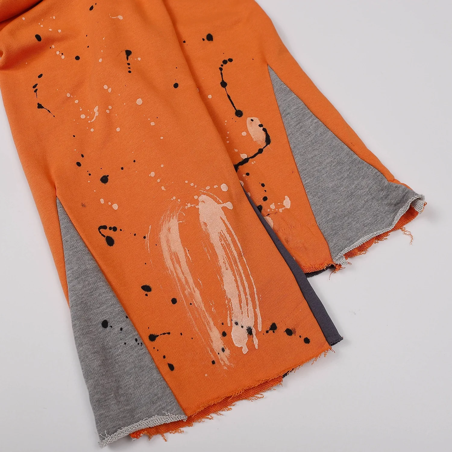 casual trousers Hand painted speckled stitching high street hand ink flare sweat pants men and women gallery dept pants