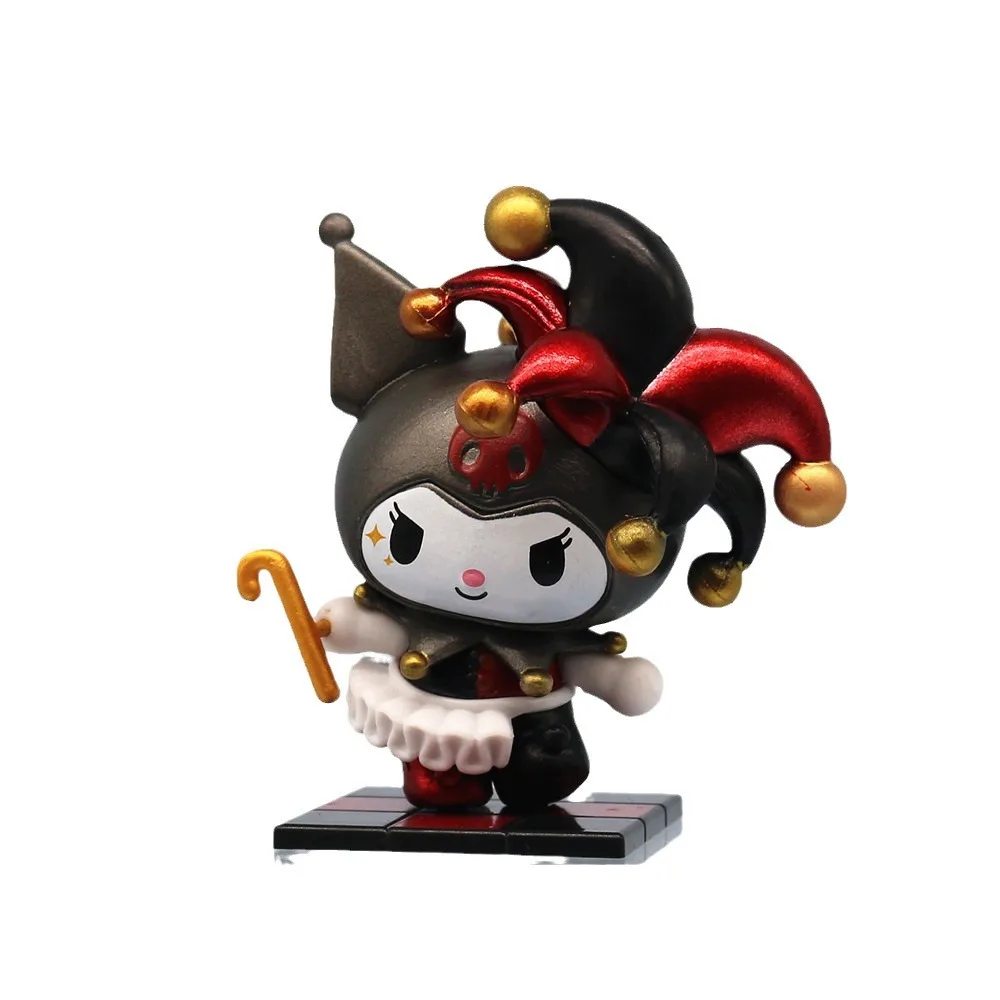 Cute Kuromi Anime Peripheral Toys Poker Kingdom Series Kuromi Tide Play Doll Ornaments Girls Toys Kids Gifts
