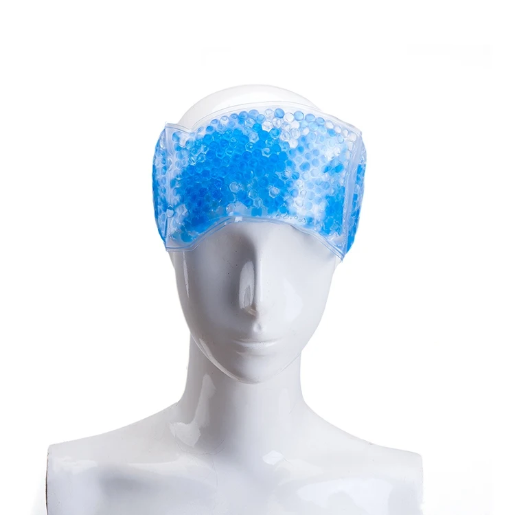 Reusable Hot Cold Pad Cooling Bead Forehead Wrap Pad Therapy Head Ice Gel Pack Migraine & Headache Cooling Patch