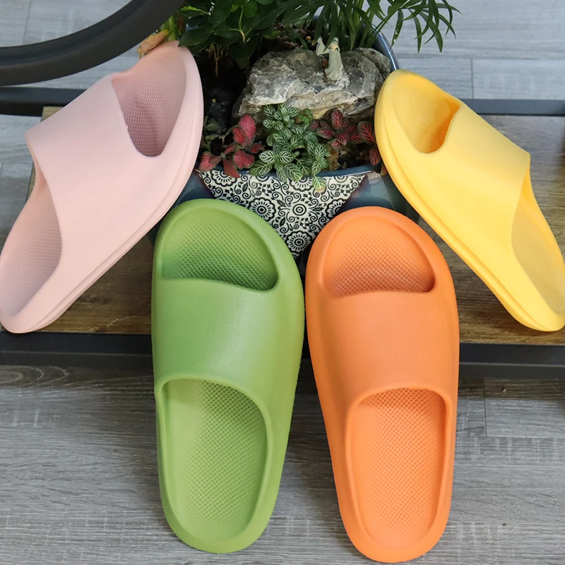In stock home eva slippers woman designer sandals women slippers sandals flat non-slip solid color home slippers for women