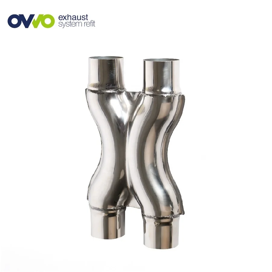 Выравнивания давления универсальный Кривая производительности автоматический кроссовер из нержавеющей стали 5 дюймовый вытяжной X трубы