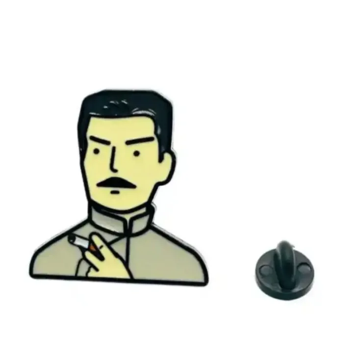 Wsnbwye metal badge for bag clover brooch Metal Enamel Pins For Cloth free sample metal lapel pin