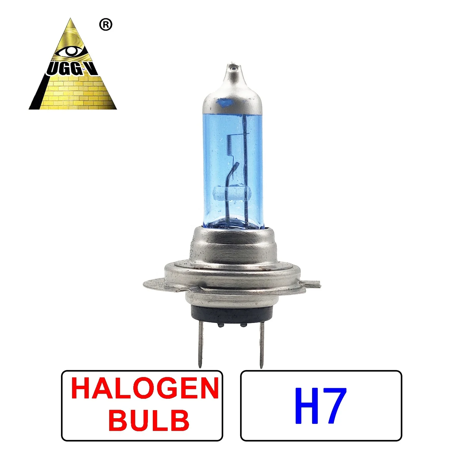 H7 Super White 55W 100W Car Headlamp Halogen Bulb UGGV Factory Auto Lighting System 12V Quartz Material 360 Car Headlamps EV
