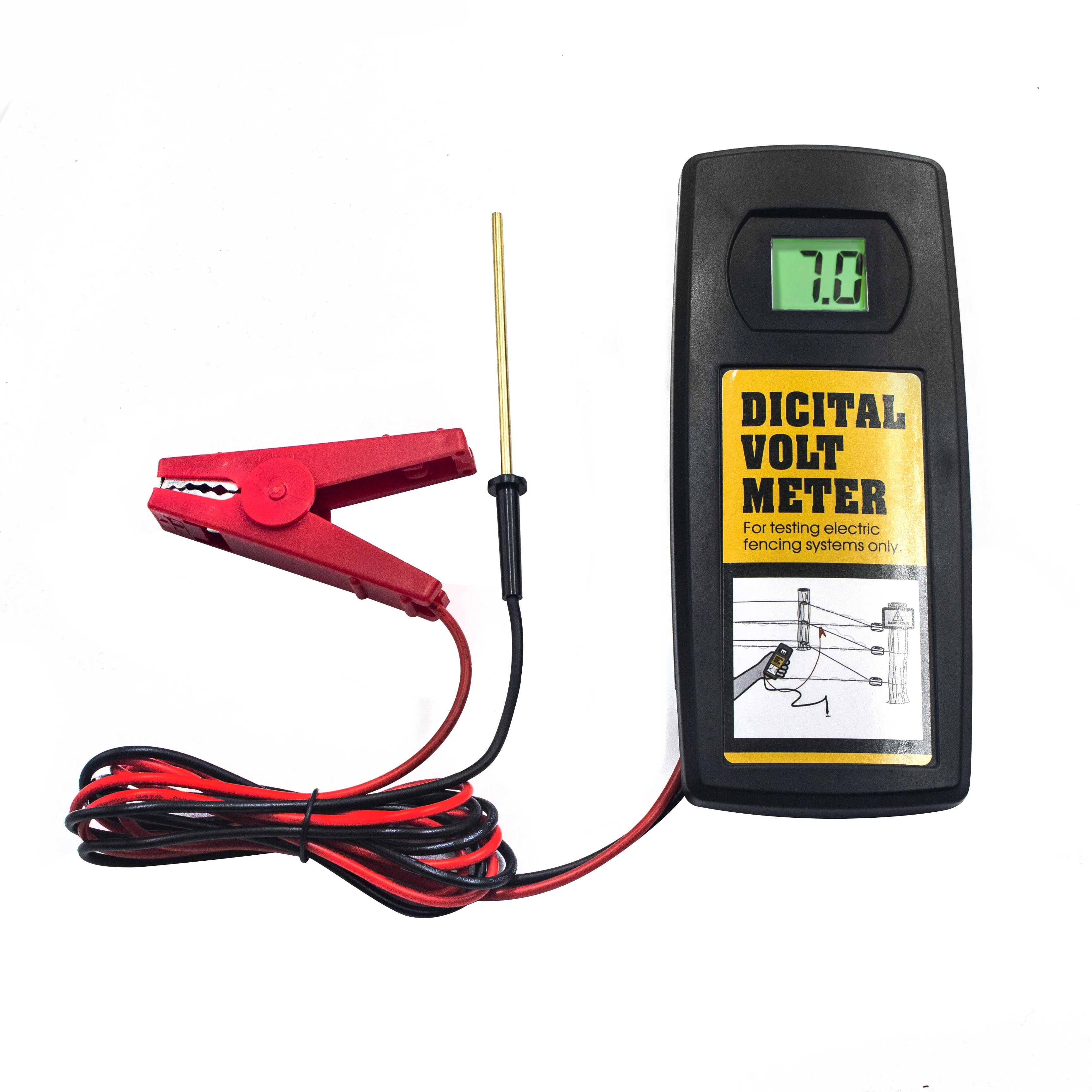 Lydite Digital volt meter Copper 200-9900V meter tester electric fence tester fault finder