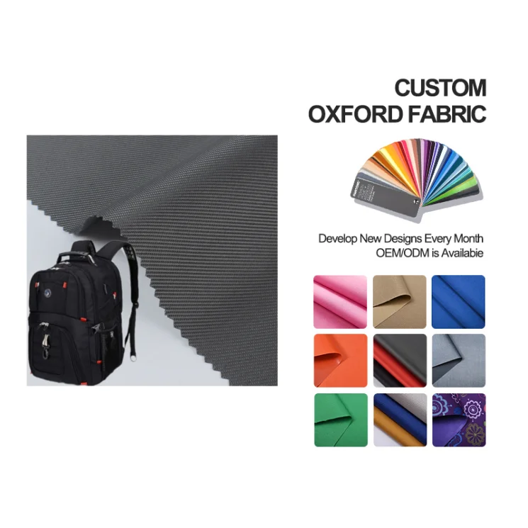 water resistant material pvc coated 1680d 100% polyester oxford fabric for backpack bag