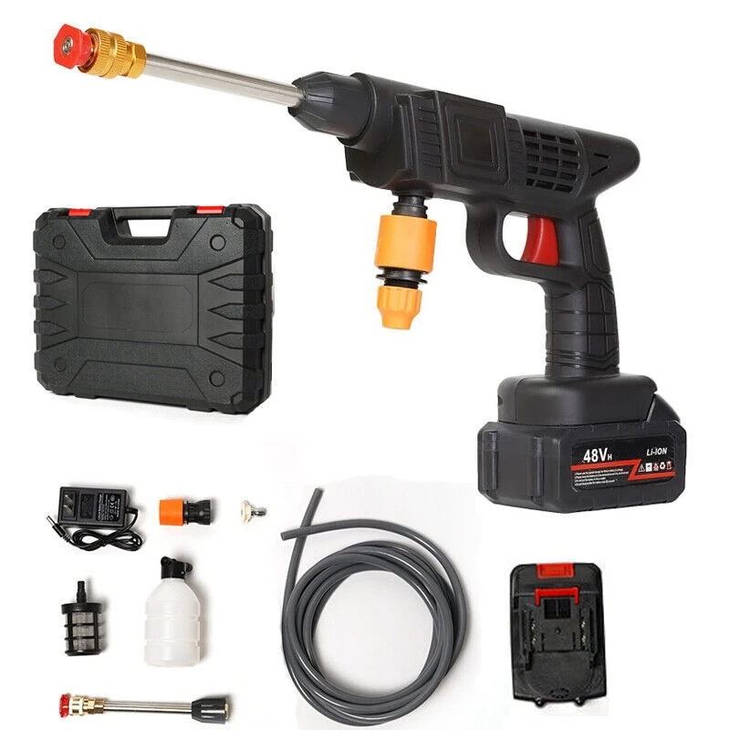 Factory direct sale Mini Sprayer High Pressure Car Washing Machine Battery Electric Portable Gun Car Washer  Laveuse de voiture