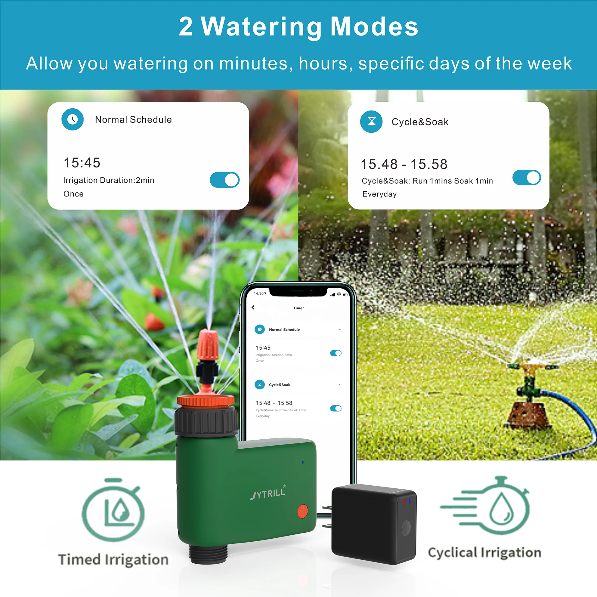 Wholesale tuya app blue tooth controlled Water Tap Timer for garden yard lawns agriculture