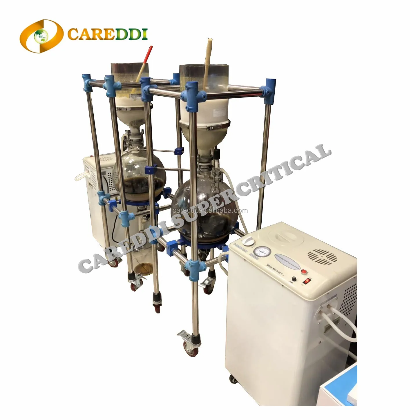20L Glass Edible Oil vacuum filter machine Removing Wax for CBD Oil Purification