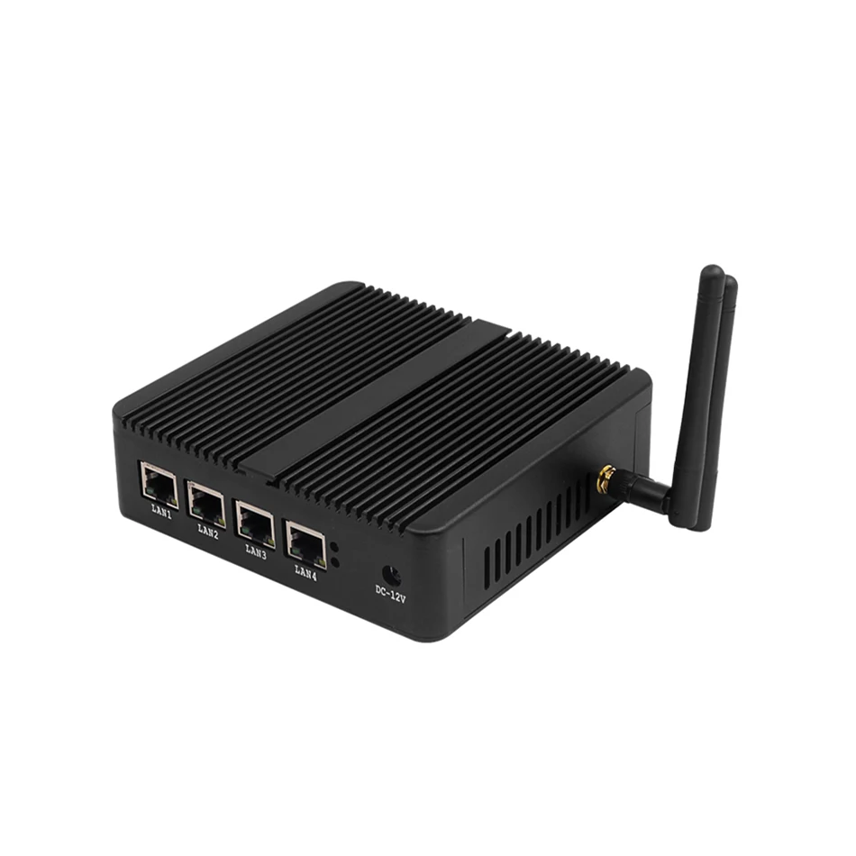  Fanless OPNsense pfSense брандмауэр Мини ПК Intel Quad Core J1900 J1800 4 Nic Ethernet промышленный компьютер сетевой