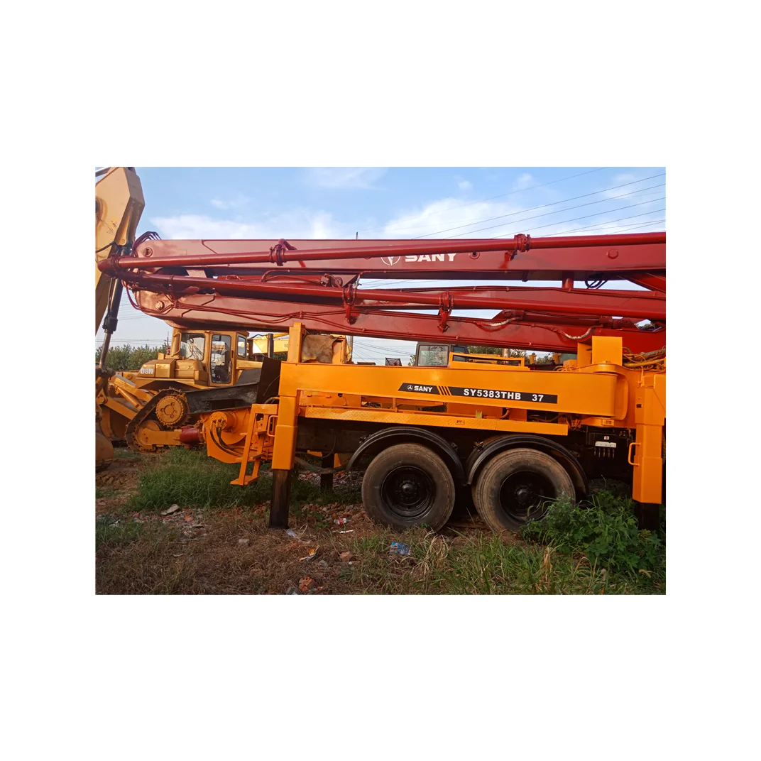 SY5383THB 45 used 45m sany putzmeister concrete cement pump truck for sale in China cheap price