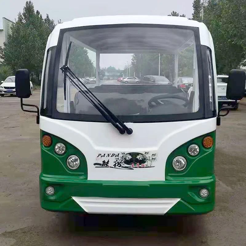 12 Seater Open Type Electric Tourist Car Sightseeing Passenger Bus for sale