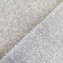 Soft hacci fabric 195gsm single brushed 68% rayon 28% polyester 4% spandex knit fabric for sweaters and sleepwear