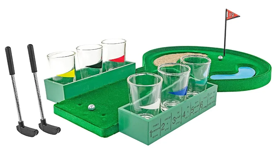 wholesales unique tabletop Shot Glasses Mini Golf Party Drinking Game