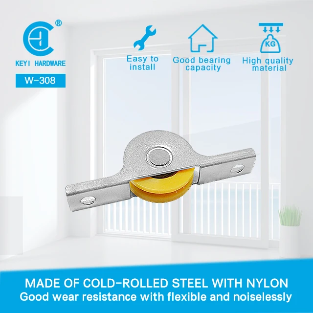 Лидер продаж железный шкив W308 аксессуары для окон и дверей алюминиевый оконный ролик ближневосточный рынок оконная