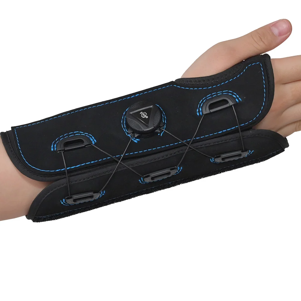 Adjustable Protective Night Sleep Hand Support Brace with Splints Palm Wrist Orthosis Knob-Adjustable Wrist Support Brace