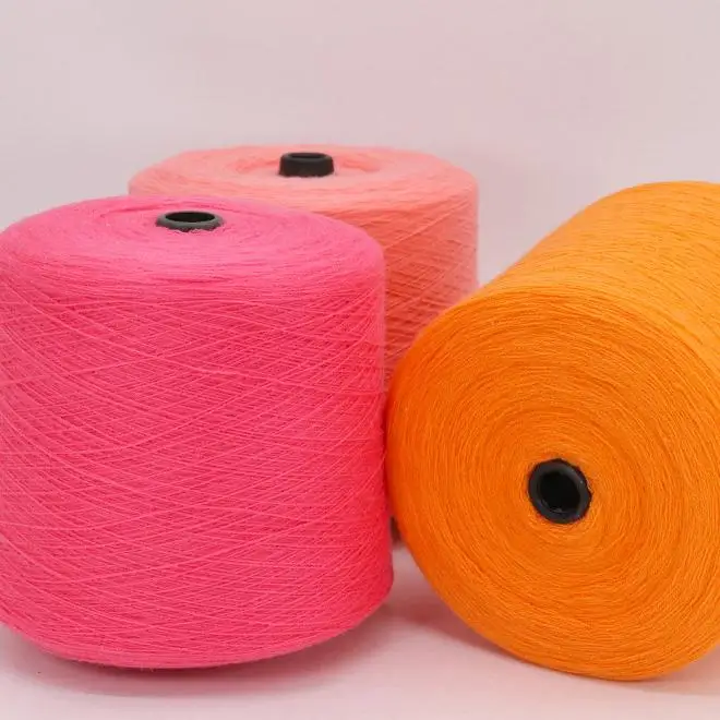 Xinglin Wholesale recycled yarn  32S/2 recycled color spun cotton 100% POLYESTER for sweaters knitting