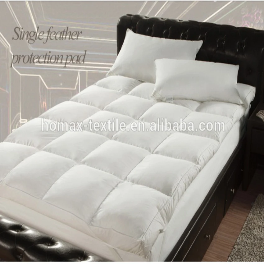 Duck Feather and Down Mattress Topper Goose Down Filled with  5cm Extra Thick  Gusset Mattress Topper