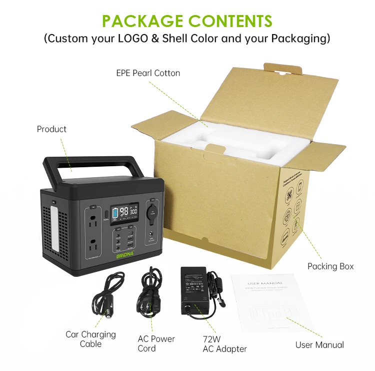 300 watts 280wh 110v 220v portable power station 300w solar power generator with dual led light