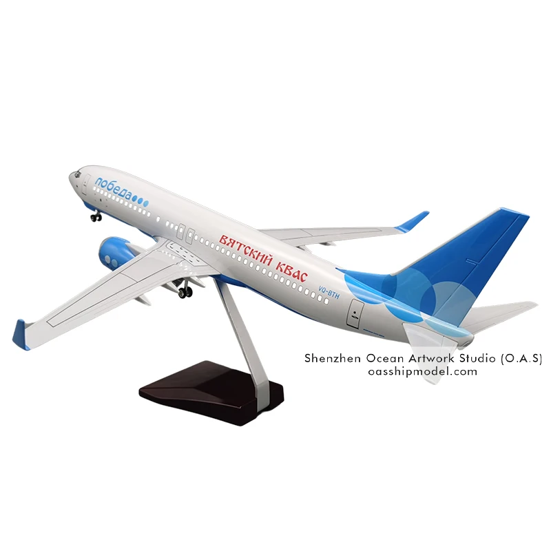 Aircraft Plane Model for Gift 1:85 Alloy Scale Model Aircrafts 737-800 Shengli Airlines 47cm Boeing Model Airplanes