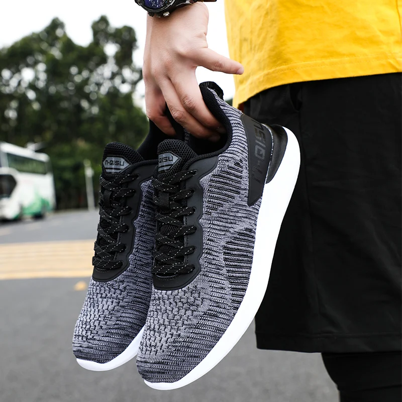 Athletic Fitness Outdoor Lightweight Training Footwear Stock Sneaker Shoes by QISU