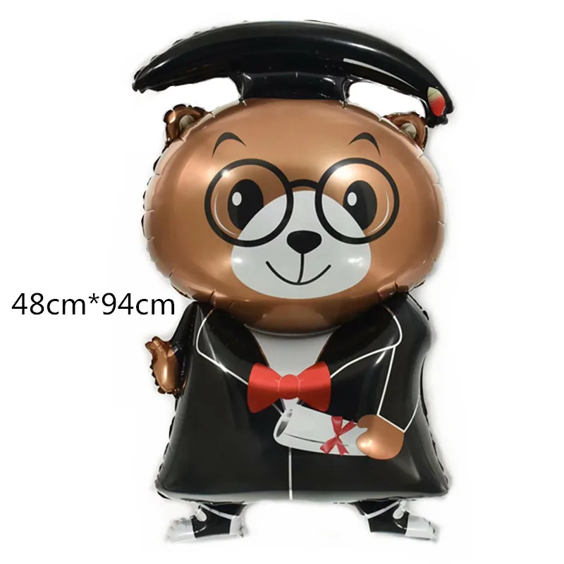 Graduation Season Foil Balloon Smiley Face Doctor Trophy Medal Certificate Graduation Celebration Party 1 Bag 1 Color XI YOU LE