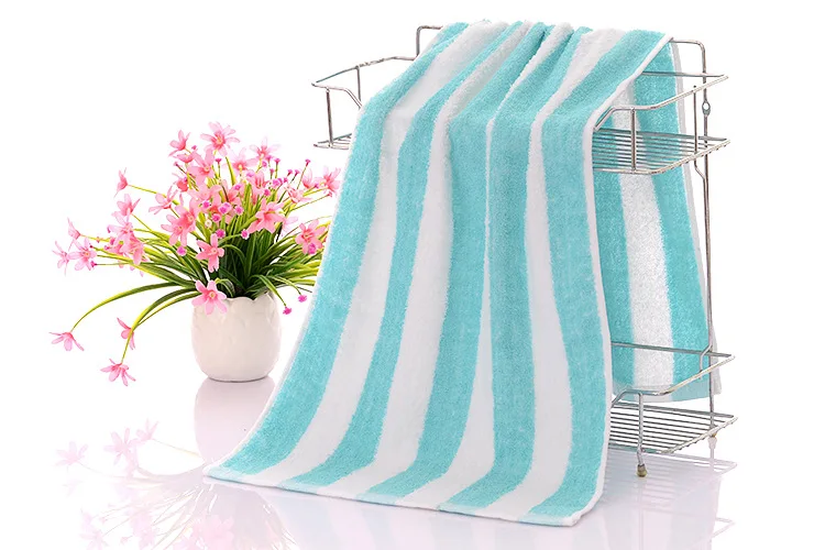 Bath Quick Drying Spa Wrap Towel Stripe Cabana Towels Blanket Cotton Striped Towel