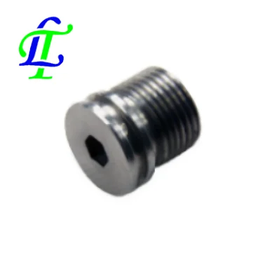 Cemented carbide oil spray screw thread nozzle for pdc drill bit