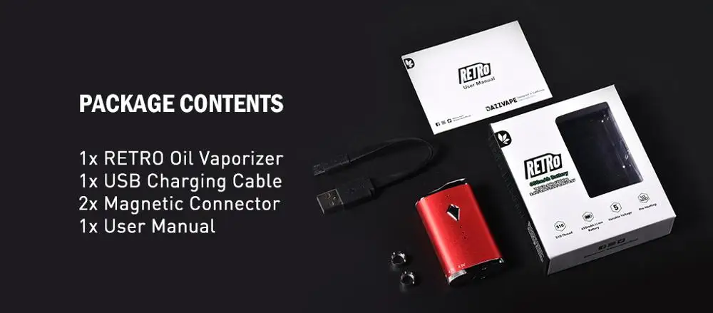 
DAZZVAPE Retro Battery 650mAh 