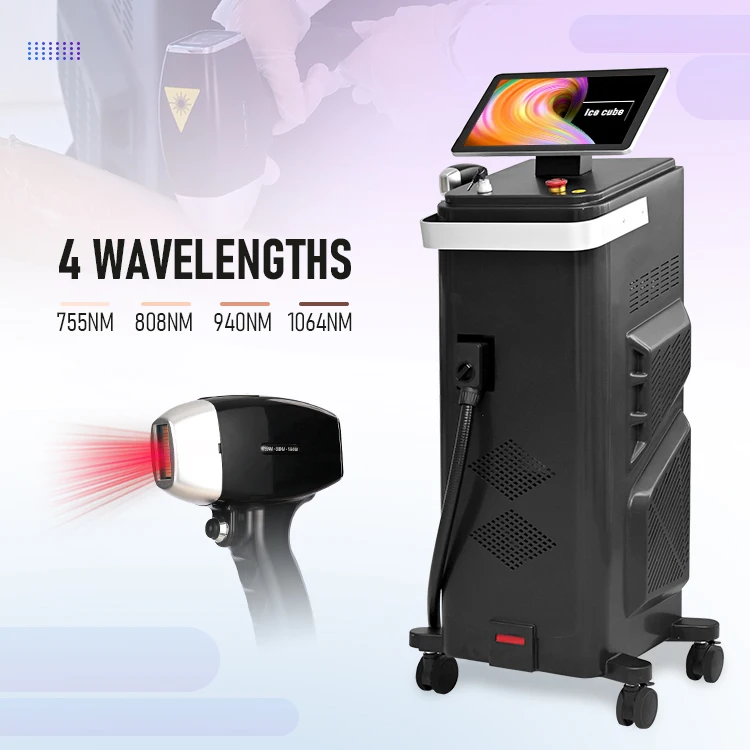 2024 New Arrival Alexandrite Laser Machine 4 wavelength 755 808 940 1064 Diode Laser Hair Removal Device