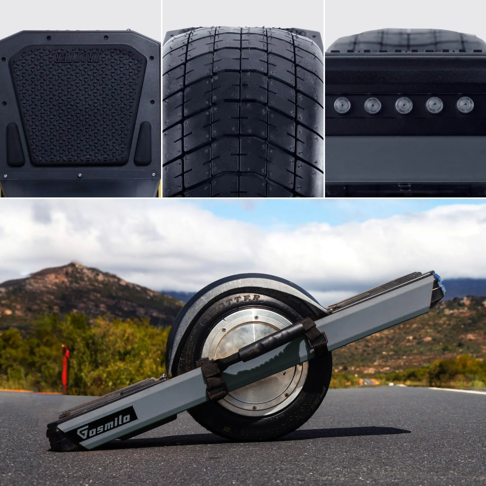 Gosmio X5 All-Terrain Self-Balancing Electric Scooter One-Wheel Hover Board with VESC Controller Free Shipping from US Warehouse