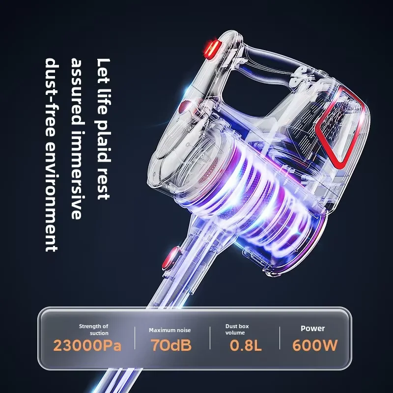 RoHS Certified Powerful Handheld Vacuum Cleaner with Wet Dry Function Upright Installation Vacuum Cleaner