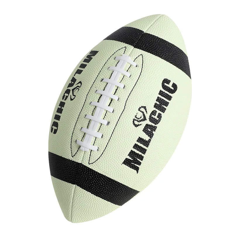 Wholesale High Quality Glow in the Dark Reflect Rugby Ball American Football Fluorescent USA football