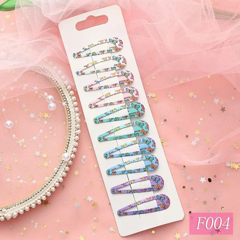New product ideas 2023 New Design 5cm Printing BB Clip Cute Cartoon Children Hairpin Paint Girls Hairpin Hair Accessories