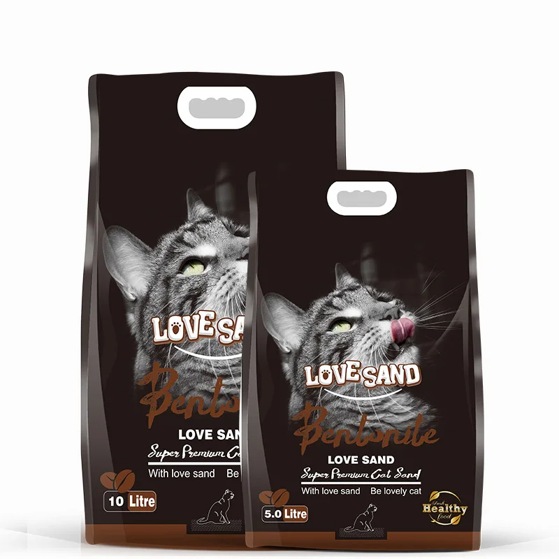 Love Sand 10l clumping cat litter low price zeolite silicone  bulk cat litter bentonite