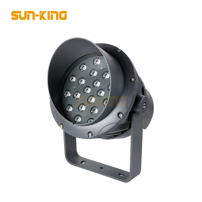 Waterproof Outdoor Aluminum Decoration 36W led flood light ip65 dc24v ac85-265v RGB led spot light for farm garden lawn