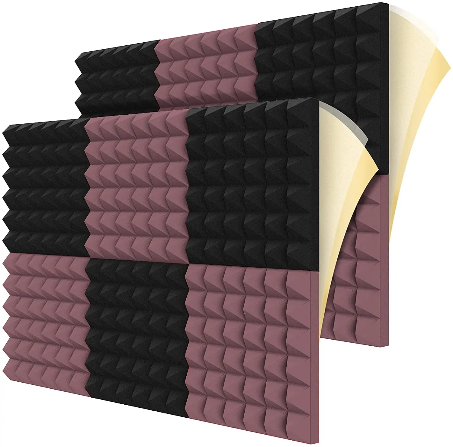 Anika  Customize Fireproof Sound Absorbing Wall Panels 50x50cm Studio Acoustic Foam Soundproof Panel